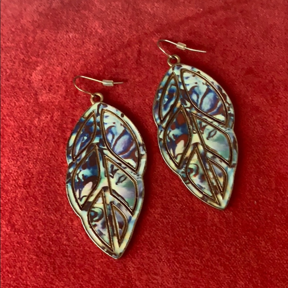 Multi Color Wing Earrings